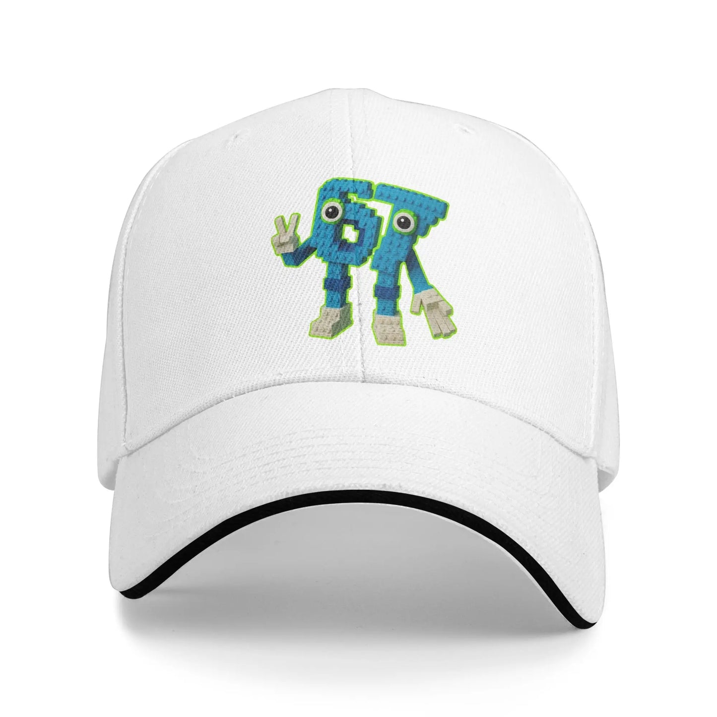 67 Meme Character Brainrot Casual Baseball Cap Summer  Trucker Hat High Quality Outdoor Sports Hip Hop Hats Unisex Baseball Caps