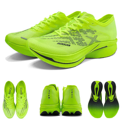 IRUNSVAN Carbon Plate Sports Shoes, Marathon Professional Running Shoes, Shock Absorbent Breathable Jogging Shoes, Unisex Model 095