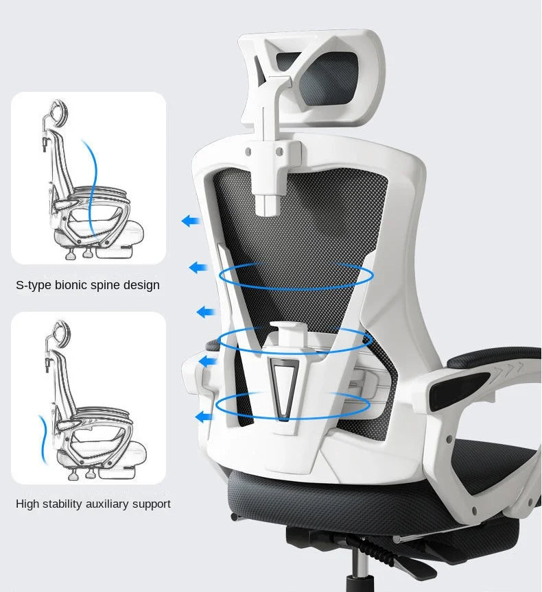 Computer Chair Home Gaming Chair Reclining Office Chair Student Dormitory Game Chair Internet Cafe Live Lift Seat