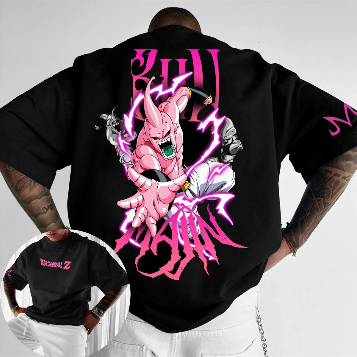 Dragon Ball GOKU Peripheral Printed T-shirt Bandai Loose Men's and Women's Summer Sweating Breathable Sports Short Sleeve