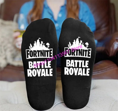 Hot Game Fortnite 1 Pair Socks for Men Women Soft Durable Sock Victory Royale Keep Warm Casual Cotton Socks Hosiery Gift