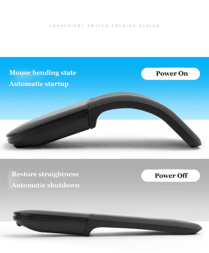 Bluetooth Arc Touch Mouse For Microsoft Surface Wireless Ergonomic Mause Computer 3D Silent Laser Mice For Laptop PC Windows