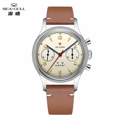 Reloj mecánico para hombre Seagull 1963 International Edition, reloj de piloto ST1901, cronógrafo retro de pulsera, aviación de la Fuerza Aérea, nuevo