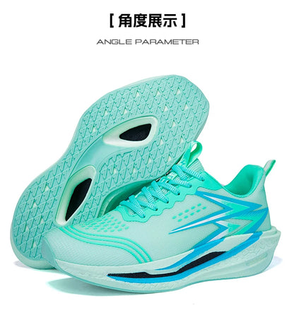 Zapatillas de running nuevas con placa de carbono para maratón, deportivas para hombre, transpirables y ligeras, zapatillas deportivas cómodas antideslizantes para mujer, estilo casual
