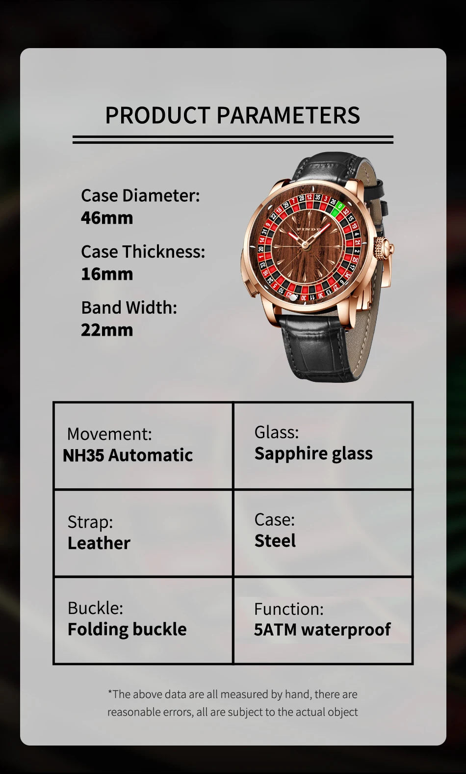 2025 NEUES PINDU Design Mechanische Herrenuhr mit drehbarem Zifferblatt, Japan NH35 Uhrwerk, Saphirglas, wasserdicht, hochwertige luxuriöse Automatikuhr