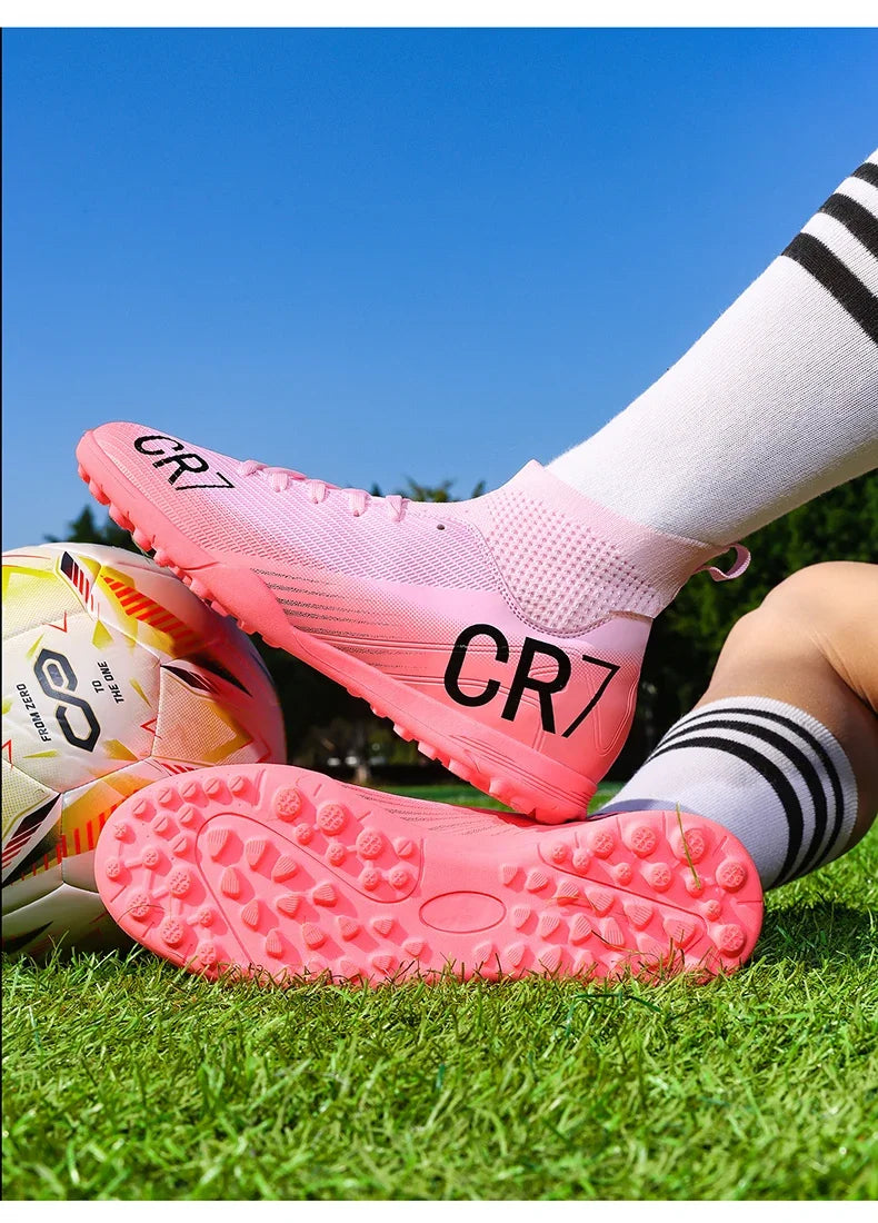Nouvelles chaussures de football pour hommes, chaussures de soccer de haute qualité, crampons, chaussures de futsal professionnelles pour femmes, vente chaude, baskets unisexes ultra-légères TF/FG