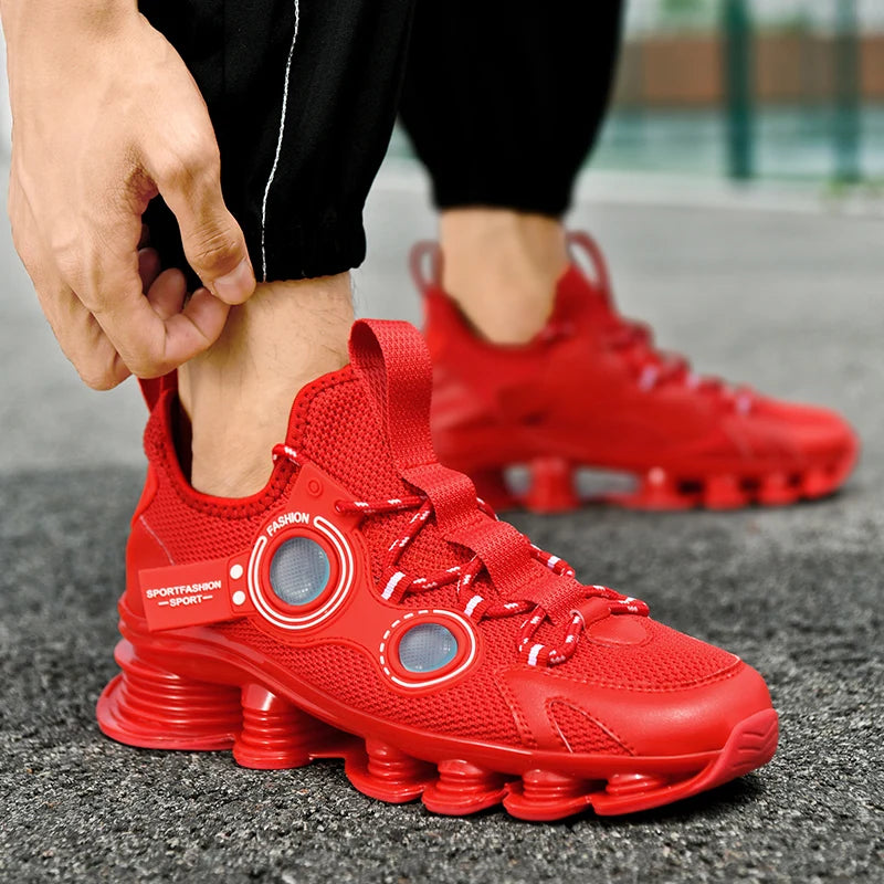 Men's Basketball Shoes Breathable Cushioning Non-Slip Wearable Running Shoes Gym Training Athletic Basketball Sneakers for Men