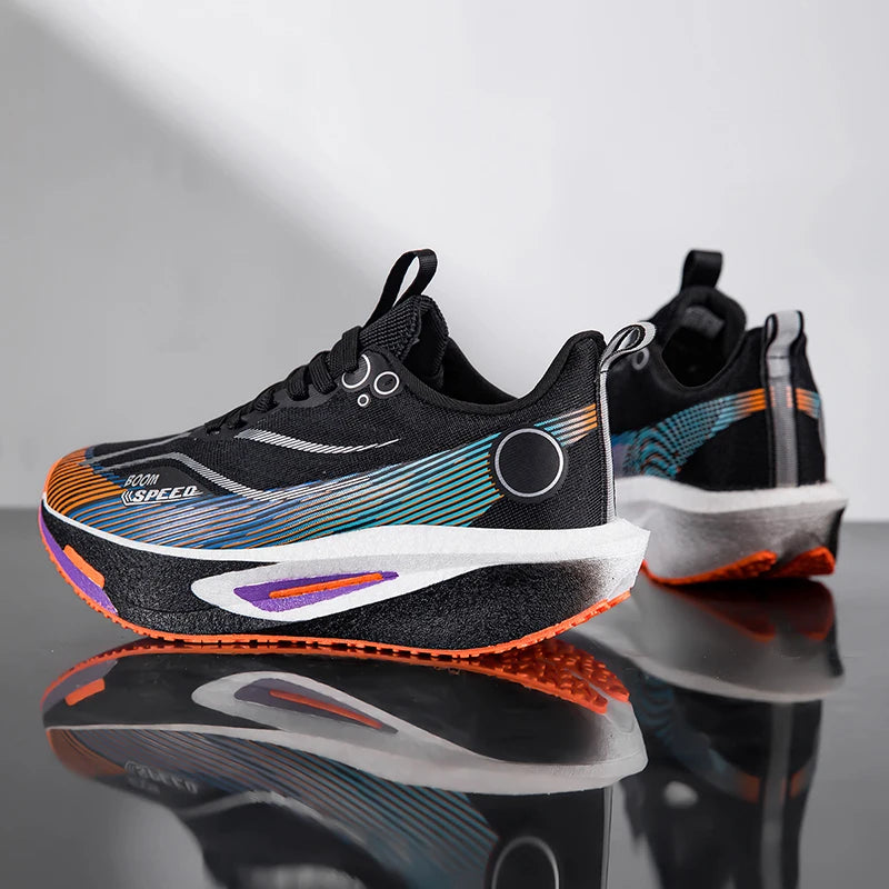 2025 Men's And Women's Carbon Board Running Shoes Professional Marathon, Lightweight Rebound Cushioning Breathable Sports Shoes
