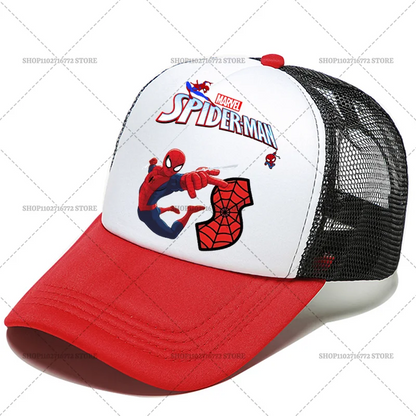 Marvels SpiderMans Child Baseball Cap Cartoon Anime Letters Casual Hats Men Adult Adjustable Sun Cap Boy Headgear Kids Hat Gift
