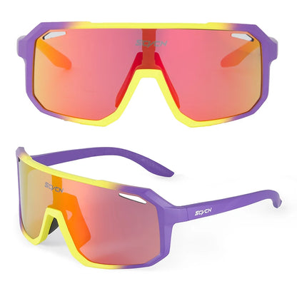 SCVCN New Outdoor Cycling Glasses Bike Sunglasses Men UV400 Eyewear Sports MTB Goggles Bicycle Women Riding Hiking Sunglasses