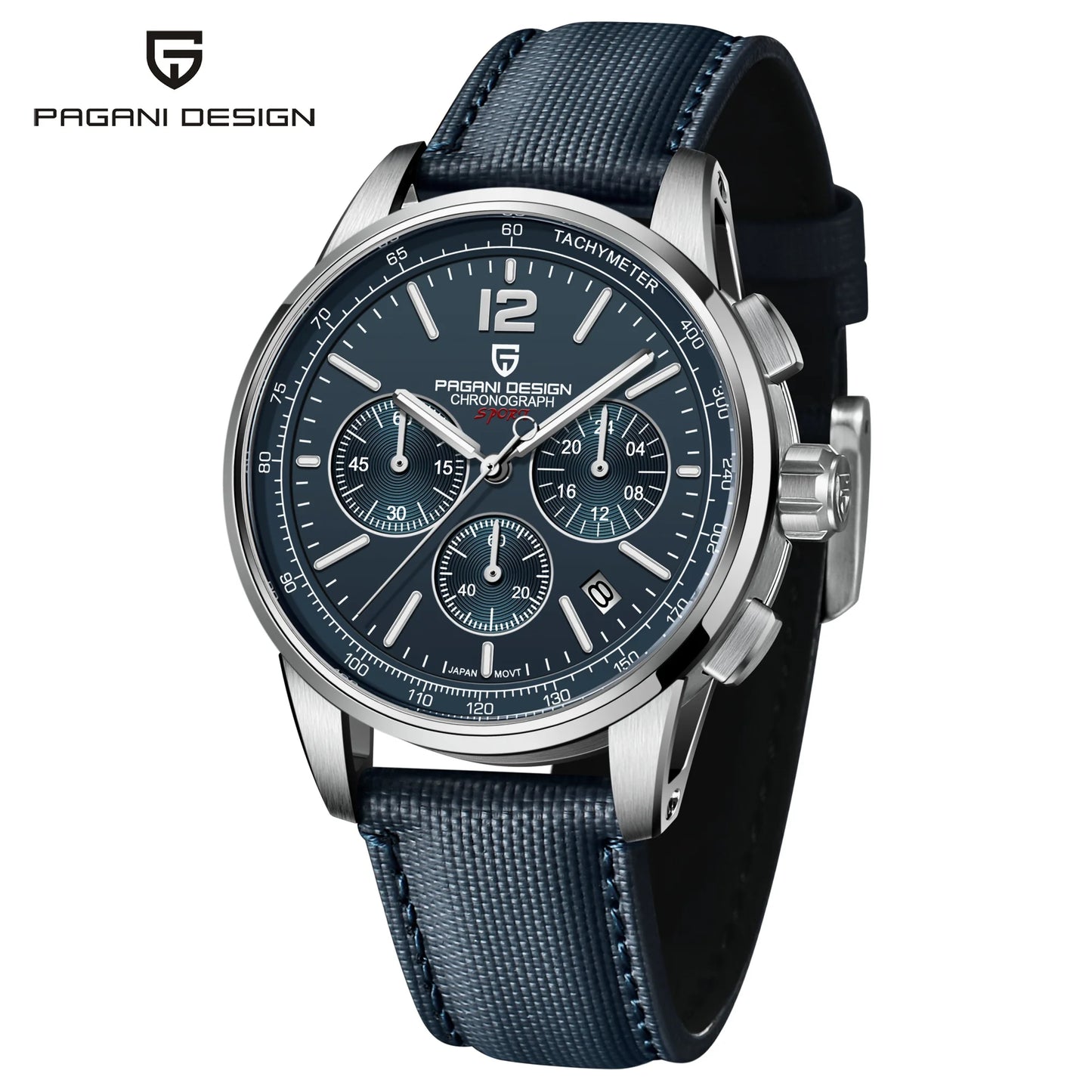 PAGANI DESIGN 2026 New Luxury Fashion Casual Men Quartz Watches VK63 100M Water Resistant Sapphire Glass Stainless Steel Watches