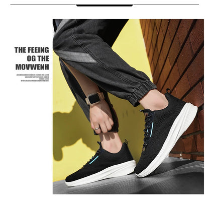 Leather Men's Sneakers Trendy Casual Italian Breathable Leisure Male Sneakers Non-Slip Footwear Men Vulcanized Shoes