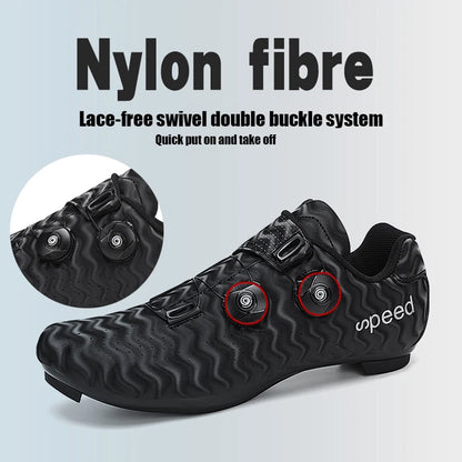 Neue Fahrradschuhe für Herren, selbstverriegelnde Rennrad-Sportschuhe, lockless Trainingsschuhe, SPD-Cleats-Fahrradschuhe für Damen