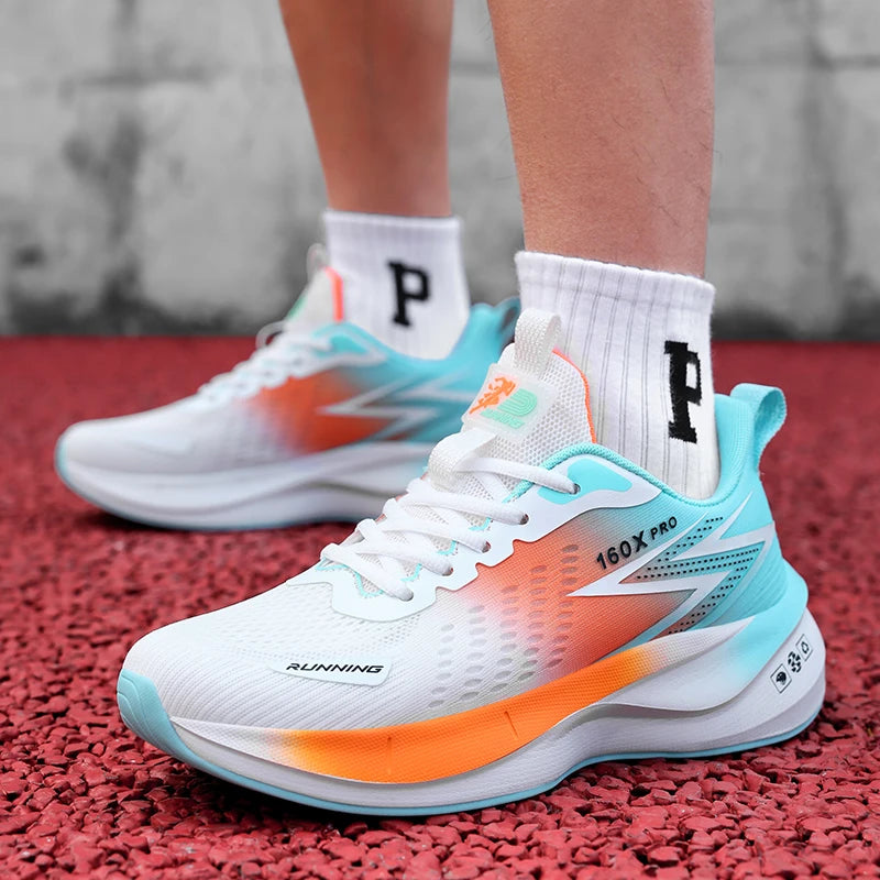 Spezielle Marathon-Laufschuhe für Herren und Damen, atmungsaktiv, leicht, mit Carbonplatte, komfortable, rutschfeste Sportsneaker