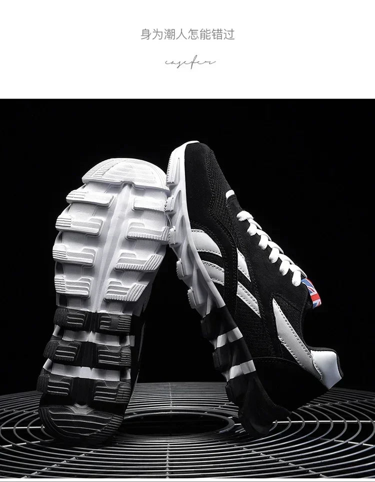 Brand Trend Size 46 47 48 Men's Wear-resistant Cushioning Thick-soled Fitness Sneakers Outdoor Breathable Running Shoes for Men