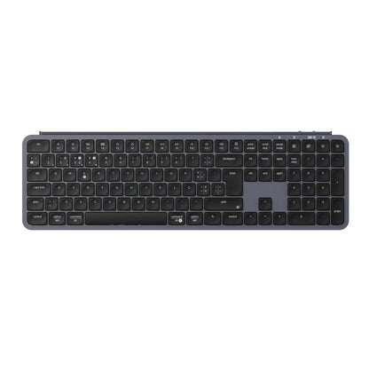 Keychron B6 Pro ISO-Layout ultraflache kabellose Tastatur in voller Größe, tragbar und leicht, mit 2.4GHz- & Bluetooth-Verbindungen