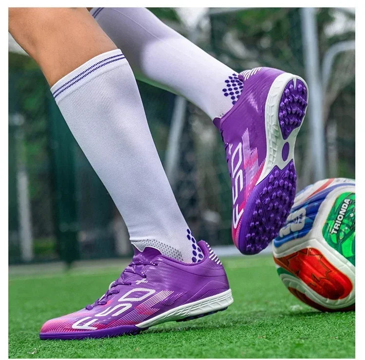 Nouvelles chaussures de football pour hommes, chaussures d'entraînement, chaussures de sport pour terrain gazonné, chaussures de football pour activités de plein air, baskets antidérapantes, chaussures professionnelles po