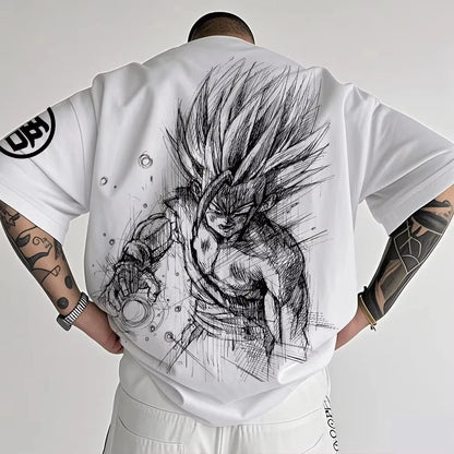 Dragon Ball Z Themed T-Shirt - Pure Cotton, Breathable & Elastic _ Comfortable & Stylish _ Great for Anime Fans Summer T Shirt