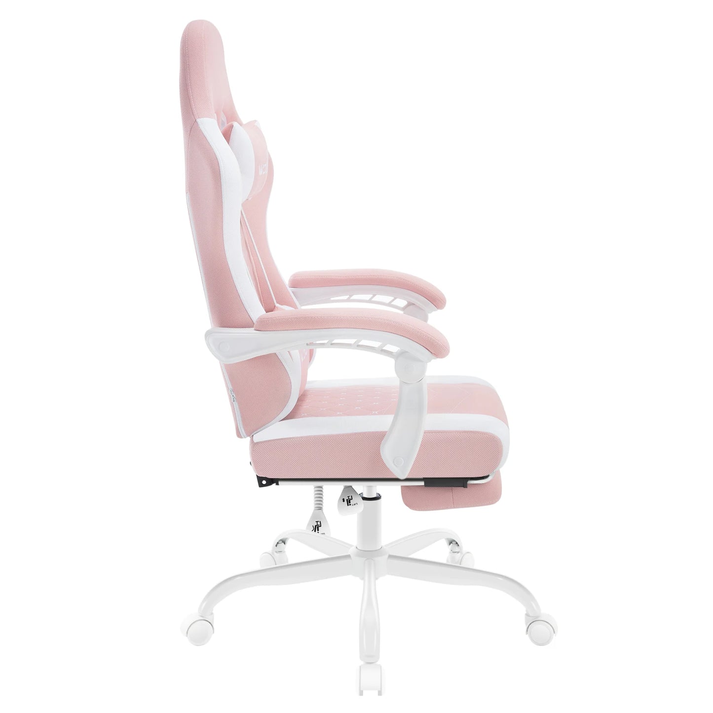Sedia da ufficio girevole WOLTU con funzione massaggio, poltrona ergonomica con cuscino e poggiapiedi, sedia gaming regolabile in altezza