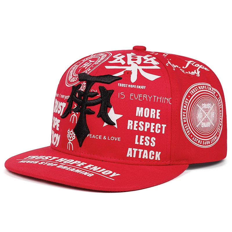 2026 New Fashionable Creative Baseball Hat T Graffiti Embroidery Street Hip Hop Hat Daily Casual Wear Sunshade Hat Flat Edge Hat