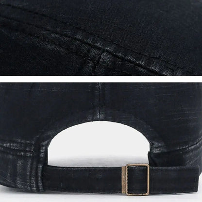 Fashion Men Peaked Cap Spring Summer Breathable Baseball Cap Adjustable Casual Cadet Hat High Quality Cotton Sun Cap