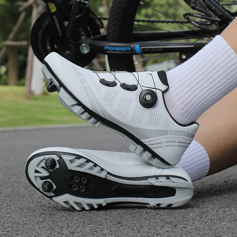 Scarpe da mountain bike MTB da uomo, traspiranti, antiscivolo, ad alta rigidità, adatte per gare su strada all’aperto e percorsi fuoristrada in montagna 37-46