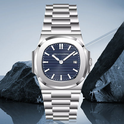 Specht & Söhne New Arrivals Men's Watch Rose Gold 5711 Classic Sports Watches Ultrathin Stainless Steel Sapphire 50M Waterproof