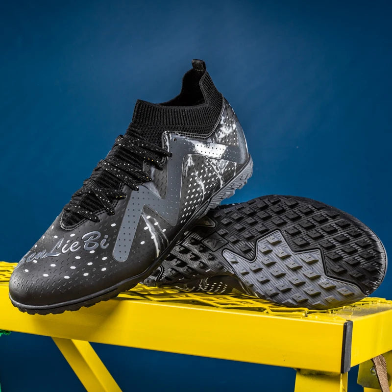 Oversized Football Boots For Youth & Children, Comfy Flexible Design, Stable Anti-slip Performance For Outdoor Field Sports
