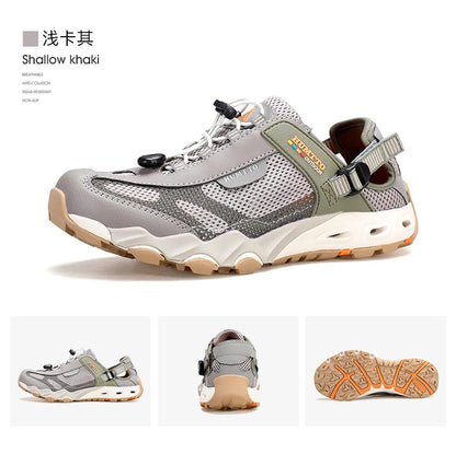 HUMTTO Zapatillas de río para hombre, calzado outdoor de trekking y vadeo, zapatos acuáticos de malla transpirable, secado rápido, tobillo para mujer, zapatillas acuáticas antideslizantes