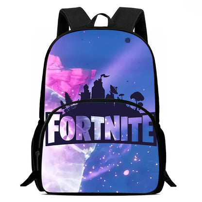 Kids School Backpack with Front Pocket, Light Weight Cartoon Fortnite Children Backpack For Age 6-9, Bags For Boys Girls