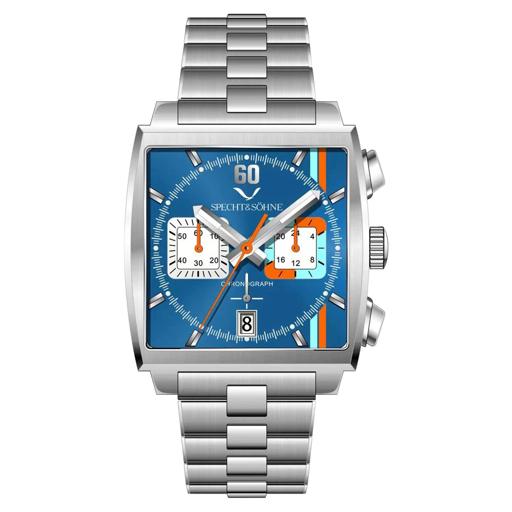 Specht&Sohne 2025 New Men's Watches Quartz Sport Watch Stainless Steel Leather Strap Japan Miyota VK63 Chronograph