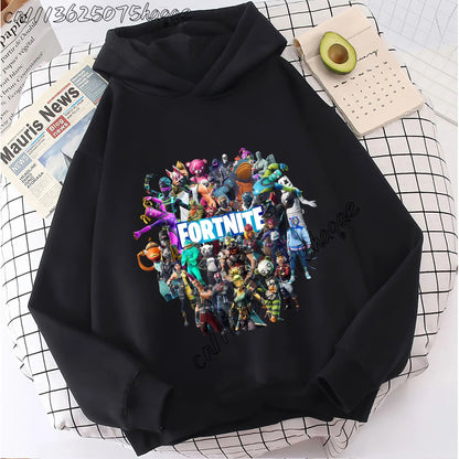 Fortnite Kids Hooded Coats Anime Fortnite Sweatshirts Game Spring Autumn Hoodies Sportswear Children Clothes Gift