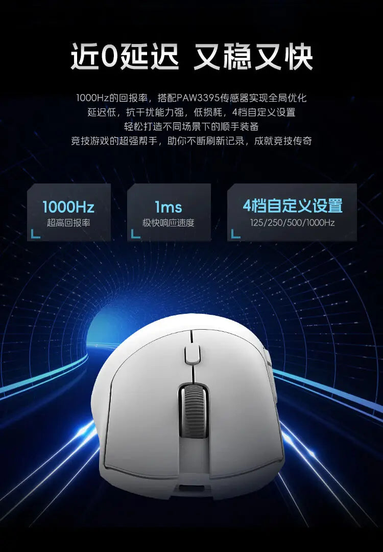 Metaphyuni Metapanda P1 Pro Max Wireless Gaming Mouse PAW3395 Sensor, Lightweight 2.4GHz Ergonomic Wireless Gaming Mouse for PC & Esports