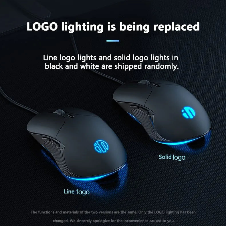 Mouse cablato USB INPHIC B1 silenzioso da ufficio e gaming per PC e laptop