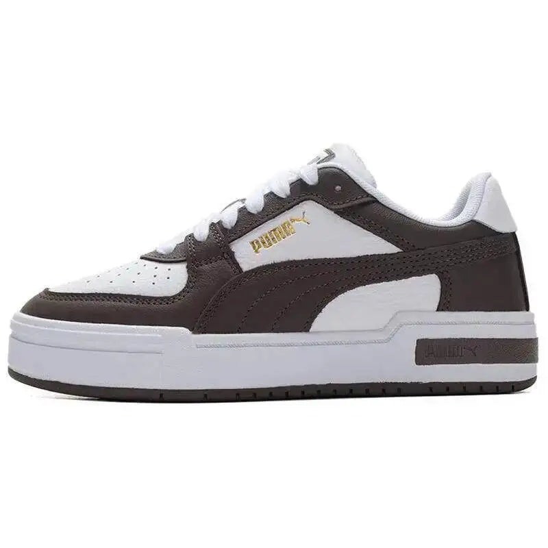 Nouvelles baskets décontractées polyvalentes PUMA unisexe à tige basse 2026 380190-63 Puma Blanc Café Marron Or Accent