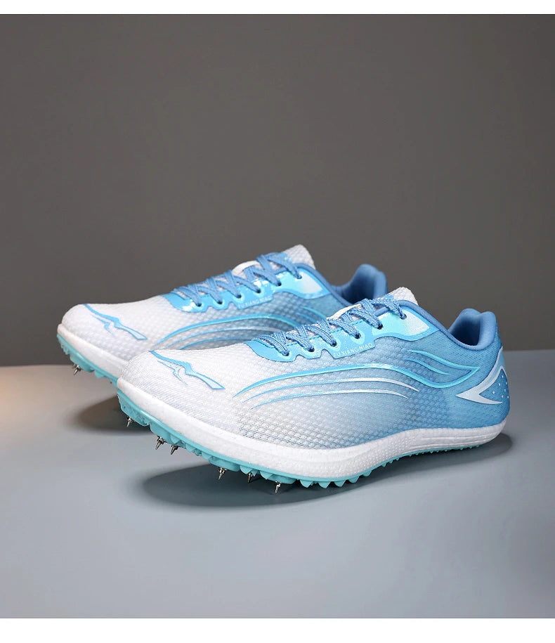 High Quality Men Women Track and Field Shoes Youth Anti-Slip Sneakers Outdoor Professional Jumping Running Shoes Student Trainers