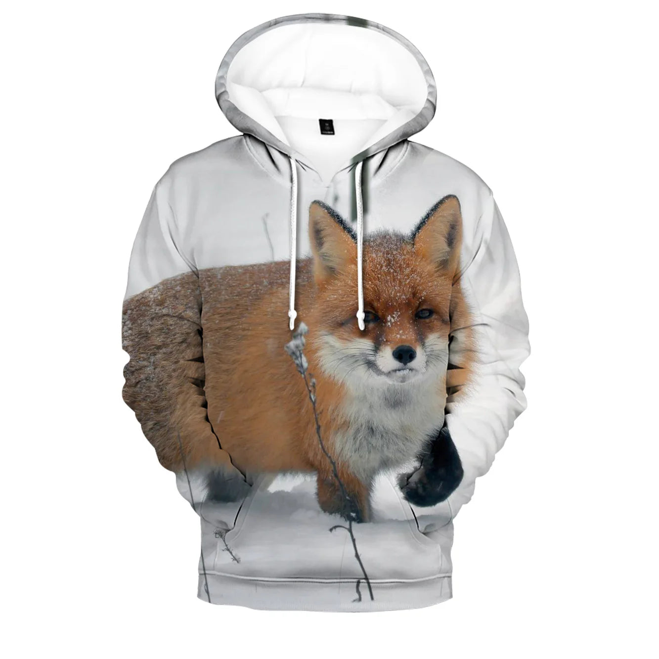 Beliebte Hip-Hop-Novelty-Hoodies und Sweatshirts mit komfortablem Fox-3D-Print für Herren/Damen und Erwachsene/Kinder, lässige Pullover