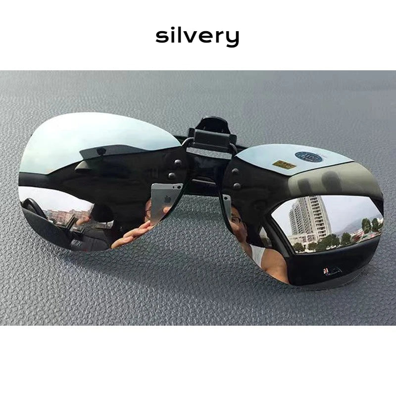 Pilot Polarized Sunglasses Clips Glasses Clip Driving Night Vision Eyeglasses UV400 Outdoor Shades Definition Sun Glasses Clips