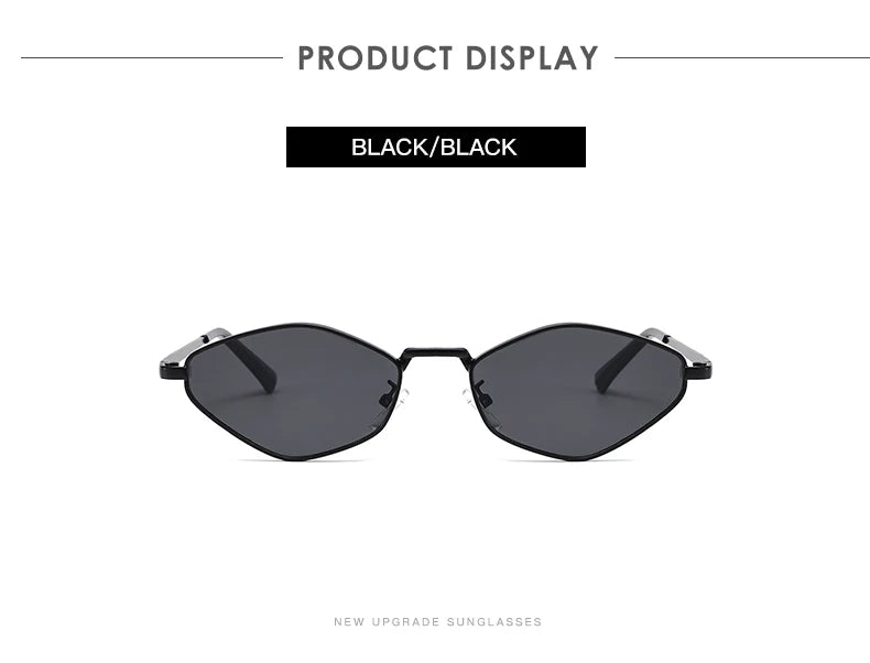 Fashion Female Small Frame Polygon Sunglasses Women Brand Designer Metal Frame Eyeglasses UV400 Protection Shades Oculos