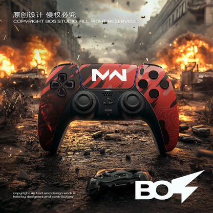 BO5 Call Of Duty durable Coating Replacement Front Shell Touchpad Compatible with ps5 Controller BDM-010/020/030/040/050