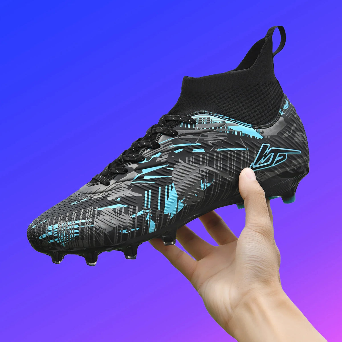 Chaussures de Football pour hommes TF/FG Sneaker garçon confortable société Original résistant chaussures de Football de qualité supérieure bottes de Football à longues pointes