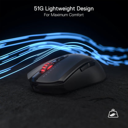 Redragon M995 Pro Wireless Gaming Mouse, 26000 DPI Wired/Wireless Gamer Mouse, BT & 2.4G Wireless