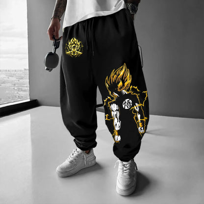 2025 Dragon Ball GOKU Majin Buu Anime Side Trousers American Sports Autumn Men's and Women's Cotton Leggings
