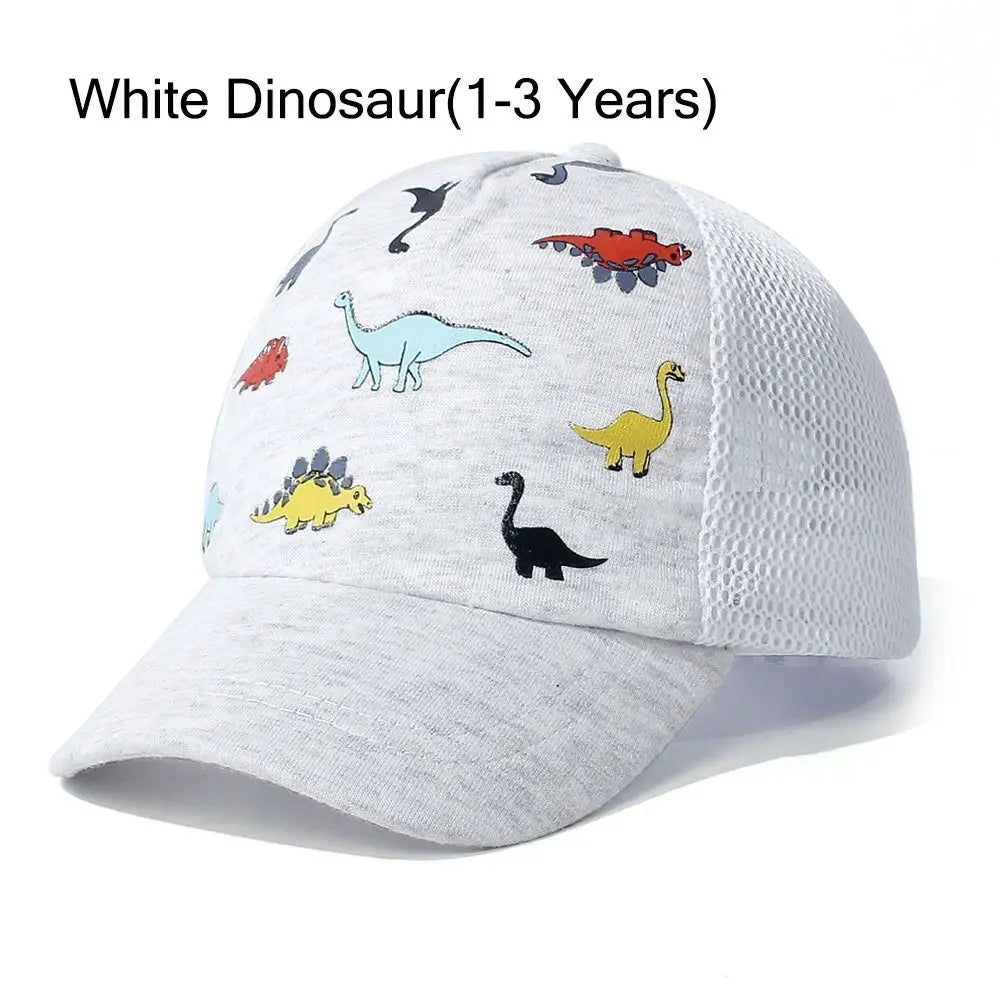 Toddler Baseball Hat Sun Protection Baby Cap Adjustable Fit Mesh Baseball Hat Outdoor Beach Sun Cap for Kids 1-5Years