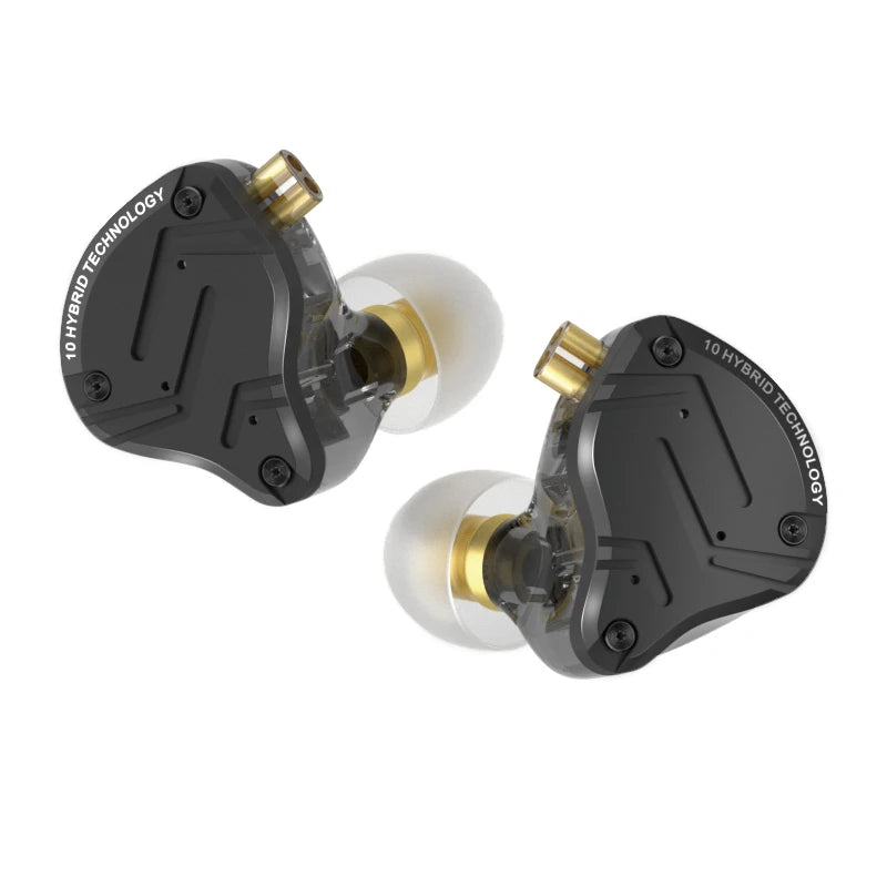 KZ ZS10 Pro X kabelgebundene In-Ear-Ohrhörer HiFi-Bass-Monitor-Earbuds mit abnehmbarem Kabel und Mikrofon
