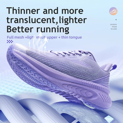 Onemix New Original Men’s Running Sports Shoes Shock Absorption Soft Lightweight Breathable Mesh Non-Slip Cushioning Sneakers