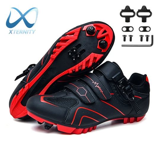 Professional Self-Locking Cycling Shoes Outdoor MTB Pedal Bicycle Shoes Non-Slip Sneakers Racing Road Speed Bike SPD Cleat Shoes