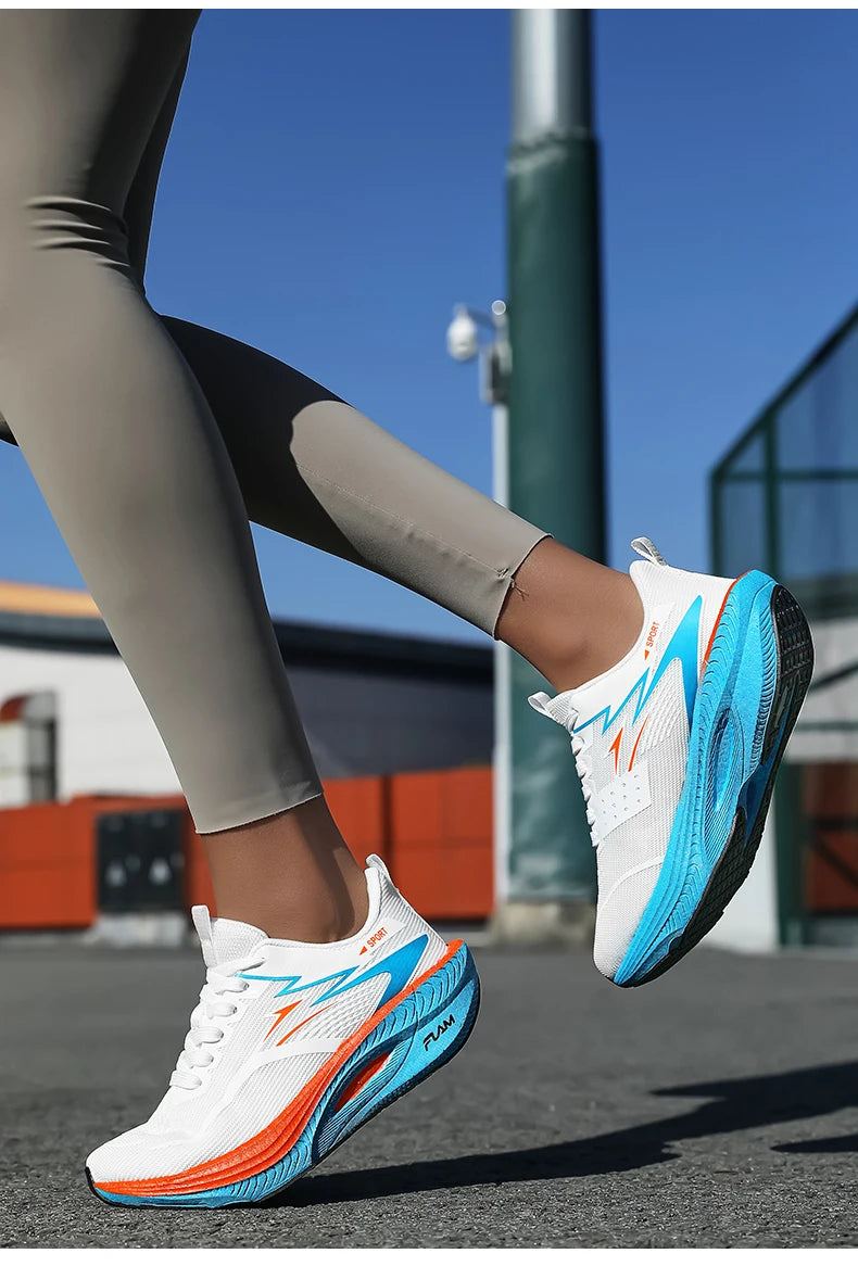 Scarpe sportive da running da uomo per maratona, con cuscino d’aria, traspiranti, leggere e confortevoli, sneakers atletiche outdoor da donna per jogging e tenis