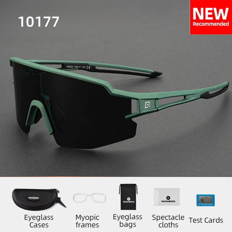 ROCKBROS Cycling Glasses Photochromic Glasses Bicycle Glasses Eyewear Goggles Windproof Bicycle Outdoor Sports Sunglasses