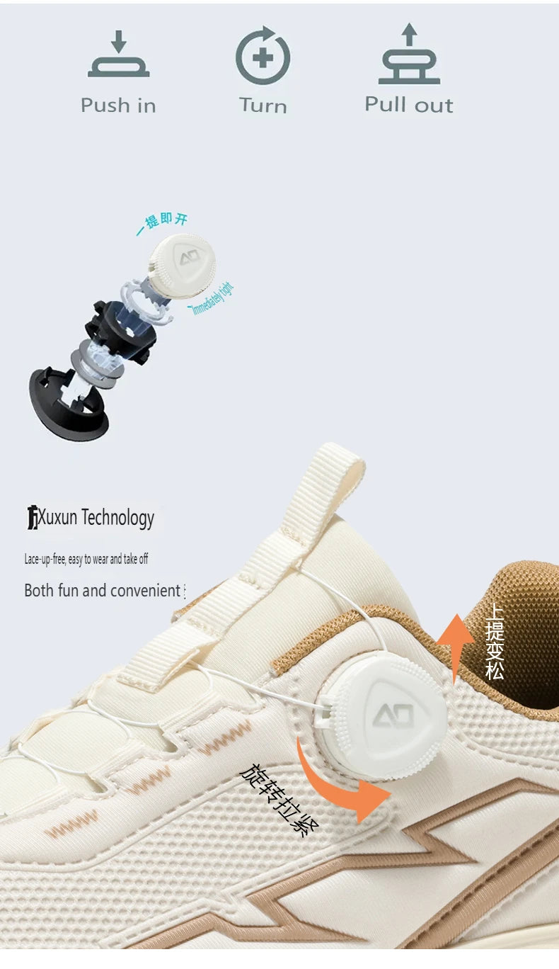 Spring & Summer Men's Running Shoes Outdoor Hiking, Wear-Resistant Trail Shoes with BOA Closure, Breathable Sports & Casual Style
